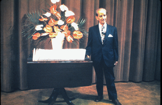 Brother Franz with diplomas